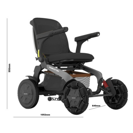 Elektryczny wózek inwalidzki Robooter E60 Pro A - szary