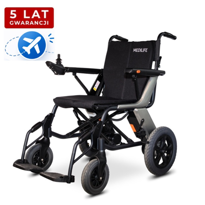 Elektryczny wózek inwalidzki Medilife Luna z certyfikatem lotniczym