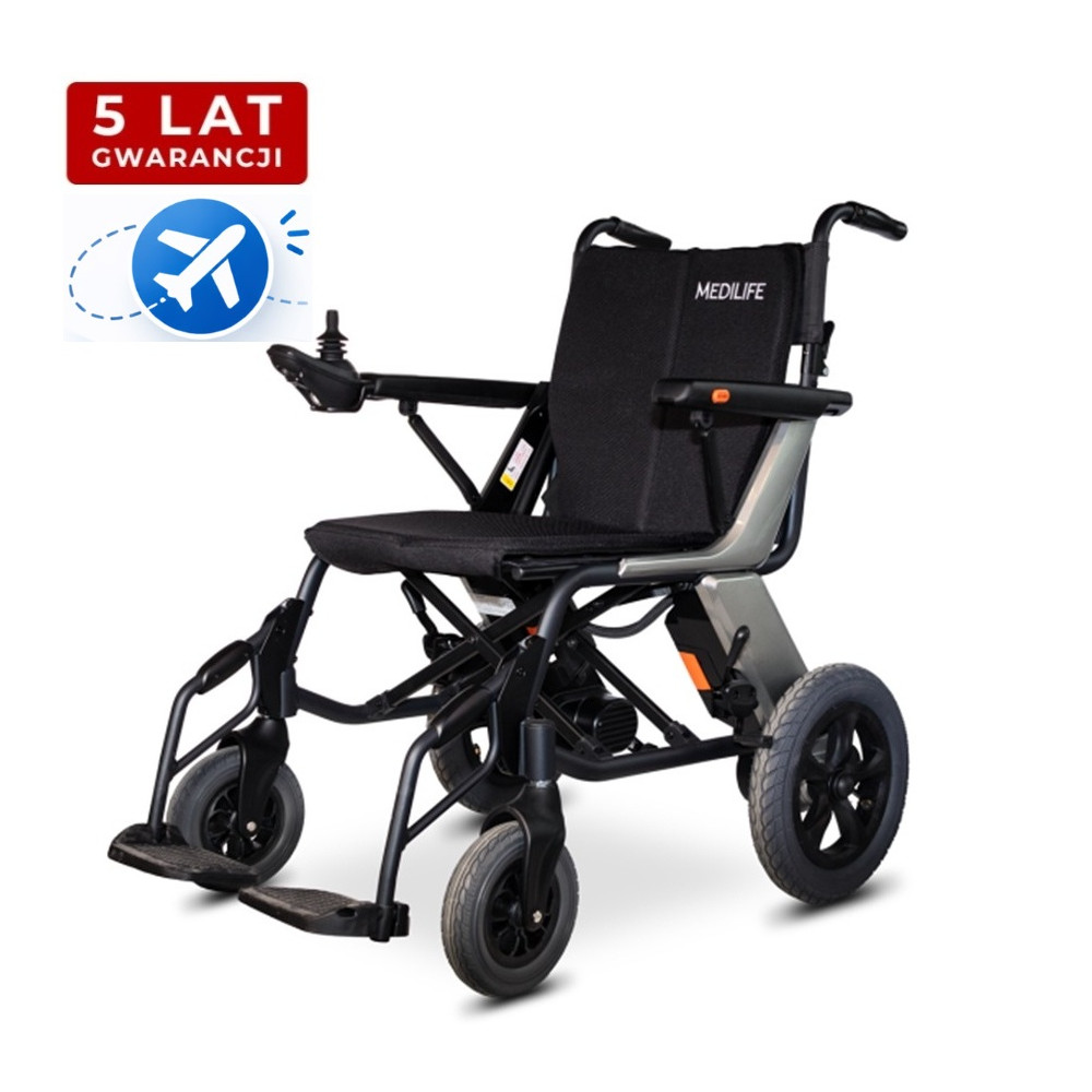 Elektryczny wózek inwalidzki Medilife Luna z certyfikatem lotniczym